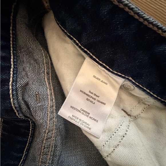 Silver Jeans Dark Blue Jean Shorts - Picture 3 of 3